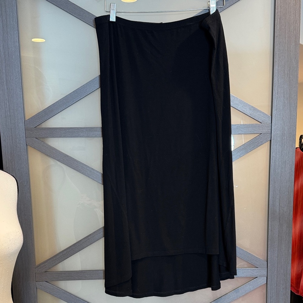 Eileen Fisher Black High-Low Skirt